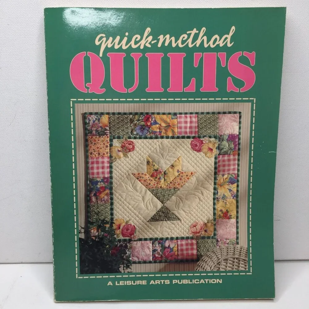 Leisure Arts Quick-Method Quilts Book Quilting Sewing Diagrams Patterns Designs
